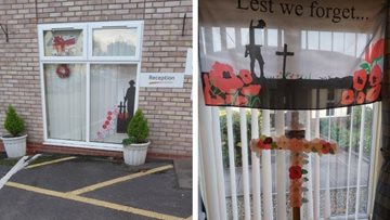 Remembrance Day at Malvern care home